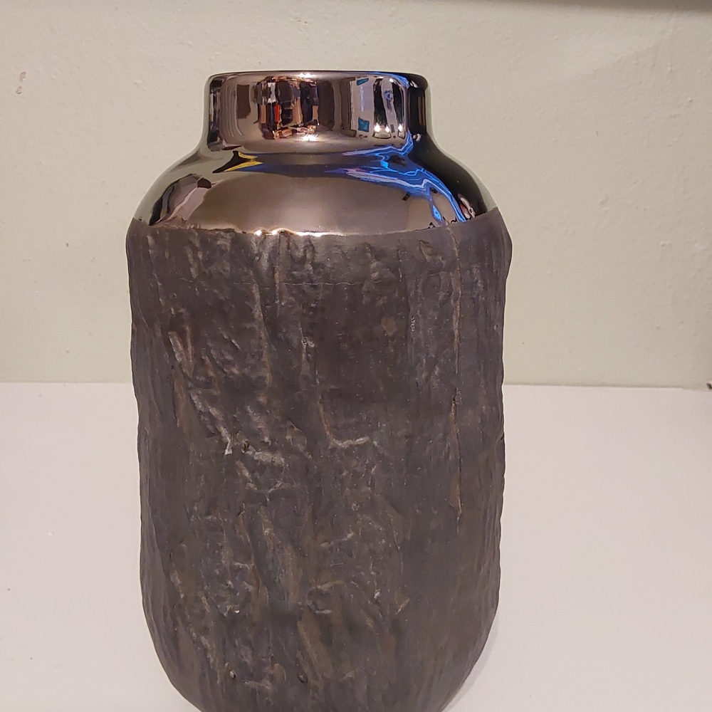 Silver Brown Ceramic Vase (14)
